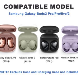 Lopnord for Galaxy Buds 2 Pro Case/Galaxy Buds Pro Case/Galaxy Buds 2 Case/Galaxy Buds Live Case with Lock, Carbon Fiber Shockproof Cover for Galaxy Buds Pro Case Samsung Earbuds with Keychain