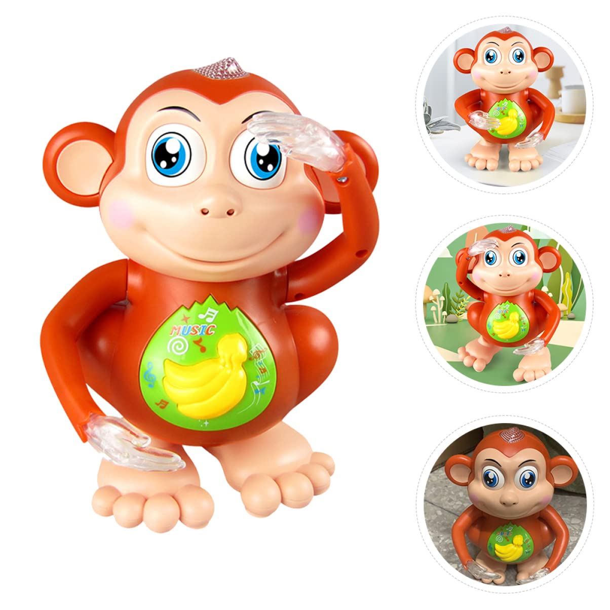 Toyvian Monkey Musical Toy Educational Toy Musical Baby Toys Dancing Monkey Toy Dancing Animal Musical