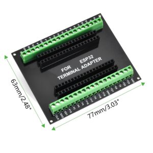 3-Pack 38PIN ESP32 Breakout Board, Aideepen ESP32 ESP32S Breakout Board GPIO 1 into 2 for 38PIN Narrow Version NodeMCU-32S