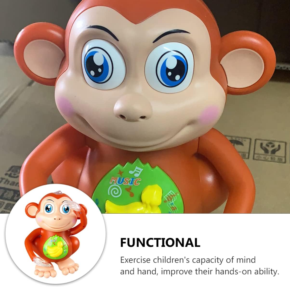 Toyvian Monkey Musical Toy Educational Toy Musical Baby Toys Dancing Monkey Toy Dancing Animal Musical