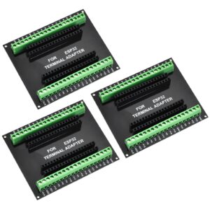 3-Pack 38PIN ESP32 Breakout Board, Aideepen ESP32 ESP32S Breakout Board GPIO 1 into 2 for 38PIN Narrow Version NodeMCU-32S