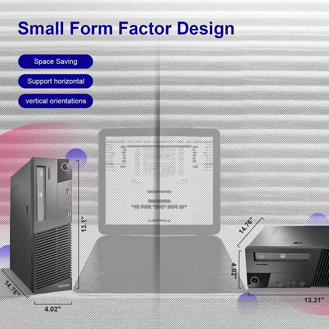 Lenovo Desktop ThinkCentre M83 Small Form Factor PC i7,16GB Ram, New 1TB Solid State, AC Wi-Fi, DVD-ROM,Wireless Keyboard Mouse, Windows 10 Pro (Renewed)