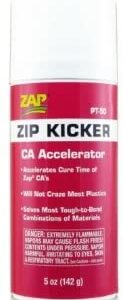 Zap Zip Kicker, CA Accelerator 5 Ounce and CA Accelerator 2 Ounce (Pack of 2) - with Make Your Day Tweezers