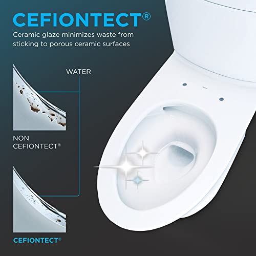 Aquia IV Cube 2-Piece 1.28 GPF Dual Flush Elongated ADA Comfort Height Toilet in Cotton White, C2 Washlet Seat Included