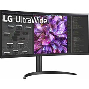 LG 34WQ75C-B.AUS 34" Curved UltraWide™ QHD IPS HDR 10 Built-in-KVM-Monitor with USB Type-C™ & LAN (RJ-45), Black