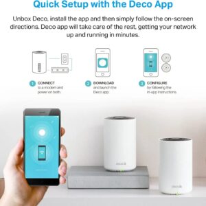 TP-Link Deco AXE5400 Tri-Band WiFi 6E Mesh System(Deco XE75 Pro) - 2.5G WAN/LAN Port, Covers up to 5500 Sq.Ft, Replaces WiFi Router and Extender, AI-Driven Mesh, New 6GHz Band, 2-Pack