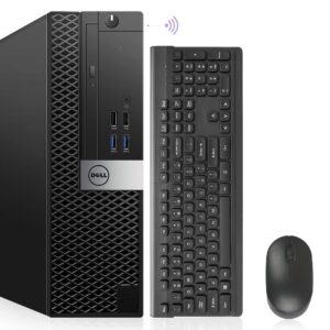 dell desktop computer windows 10 pro optiplex 7040 i7 refurbished small form factor pc, i7-6700 3.40ghz,32gb ram ddr4 new 1tb m.2 nvme ssd,ax210 built-in wifi 6e, hdmi 3 monitor support (renewed)