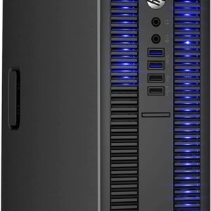 HP EliteDesk Desktop RGB Lights Computer AMD A-Series Processor 16 GB RAM, 256 GB SSD, Windows 10 Pro 64-bit, Wi-Fi, Gaming PC Keyboard & Mouse (Renewed)