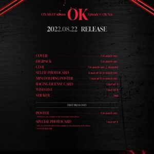 CIX - 5th EP OK Episode 1 : OK Not PHOTOBOOK VER CD+Folded Poster (Random ver.)