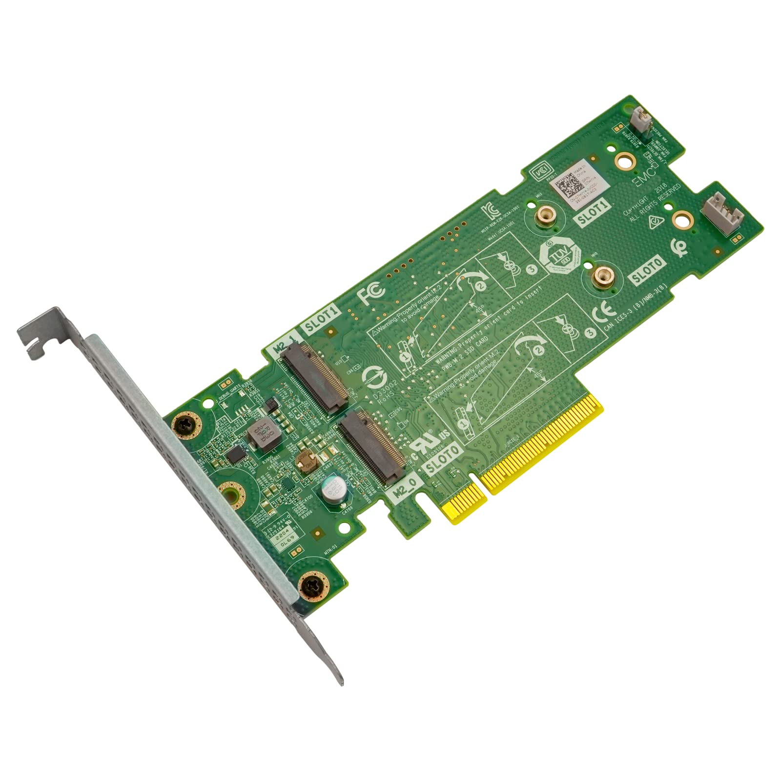 PCIE X8 to M.2 BOSS Adapter Card Replacement for Dell PowerEdge R740 7HYY4 07HYY4 Boot Optimized Storage 22x80（ SSD Not Included）