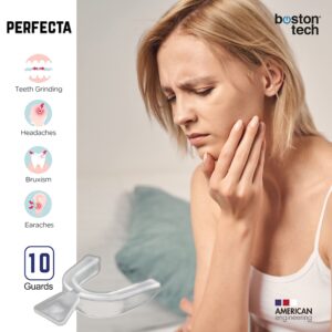 PERFECTA 10 Dental Night Guards Moldable Sleeping Mouthguards Against Bruxism Teeth Grinding and TMJ Disorders Bpa Free, Case Included