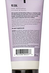 AG Care Re:Coil Curl Activator Curl Cream with Keratin Amino Acids - Ultra-Nourishing Curly Hair Cream for Defined, Healthy Curls, 6 Fl Oz