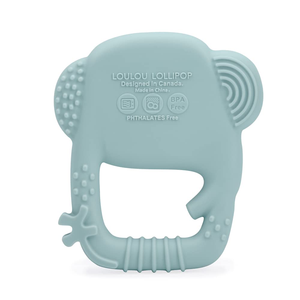 Loulou Lollipop Wild Silicone Baby Teether - Elephant