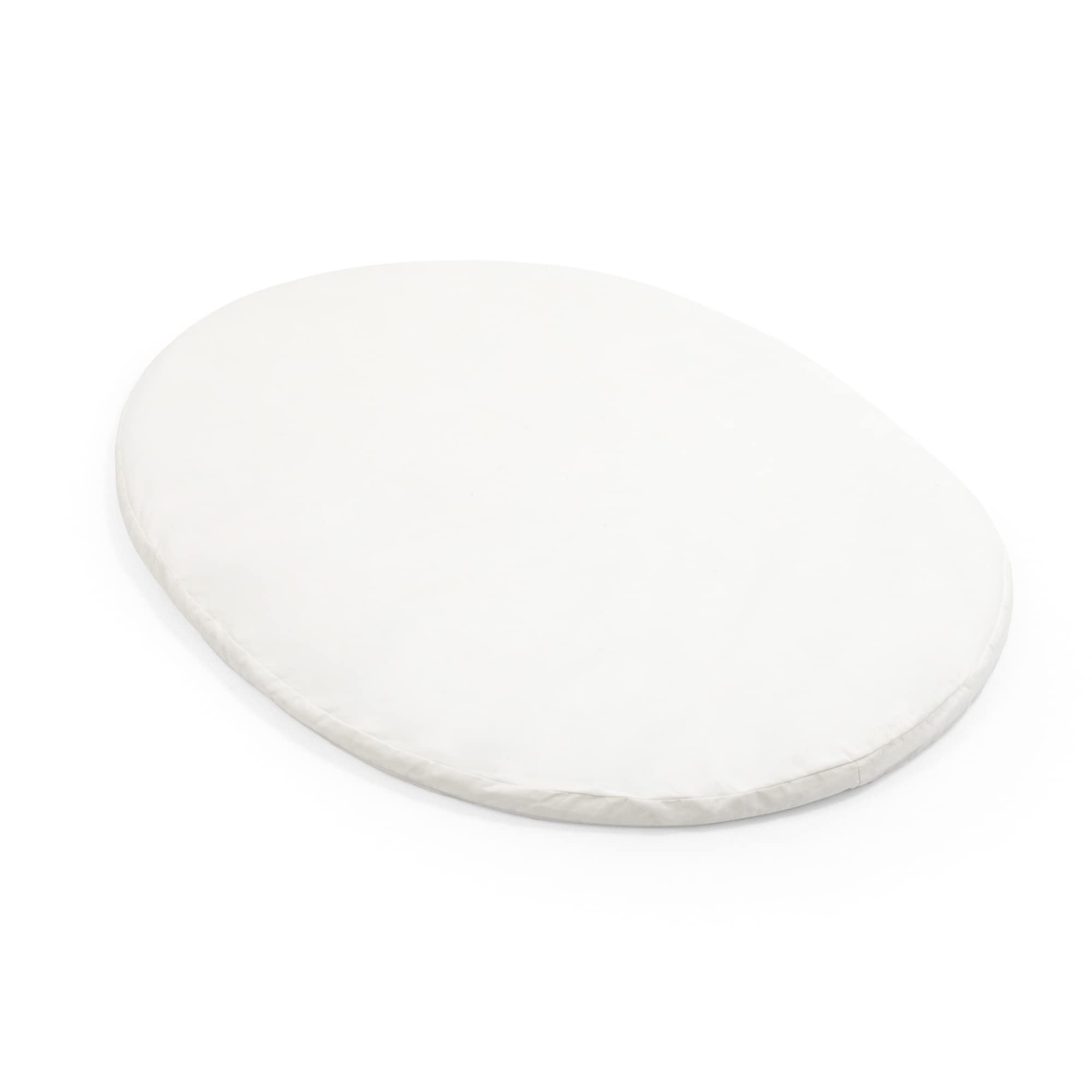 Stokke Sleepi Mini Fitted Sheet, White - Soft Sheets for Sweet Dreams - Made for The Oval Sleepi Mini Mattress - Safe, Stylish & Washable - 100% Fine Cotton Percale