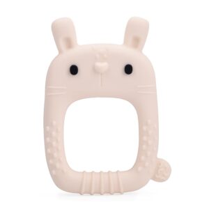 loulou lollipop wild silicone baby teether - bunny