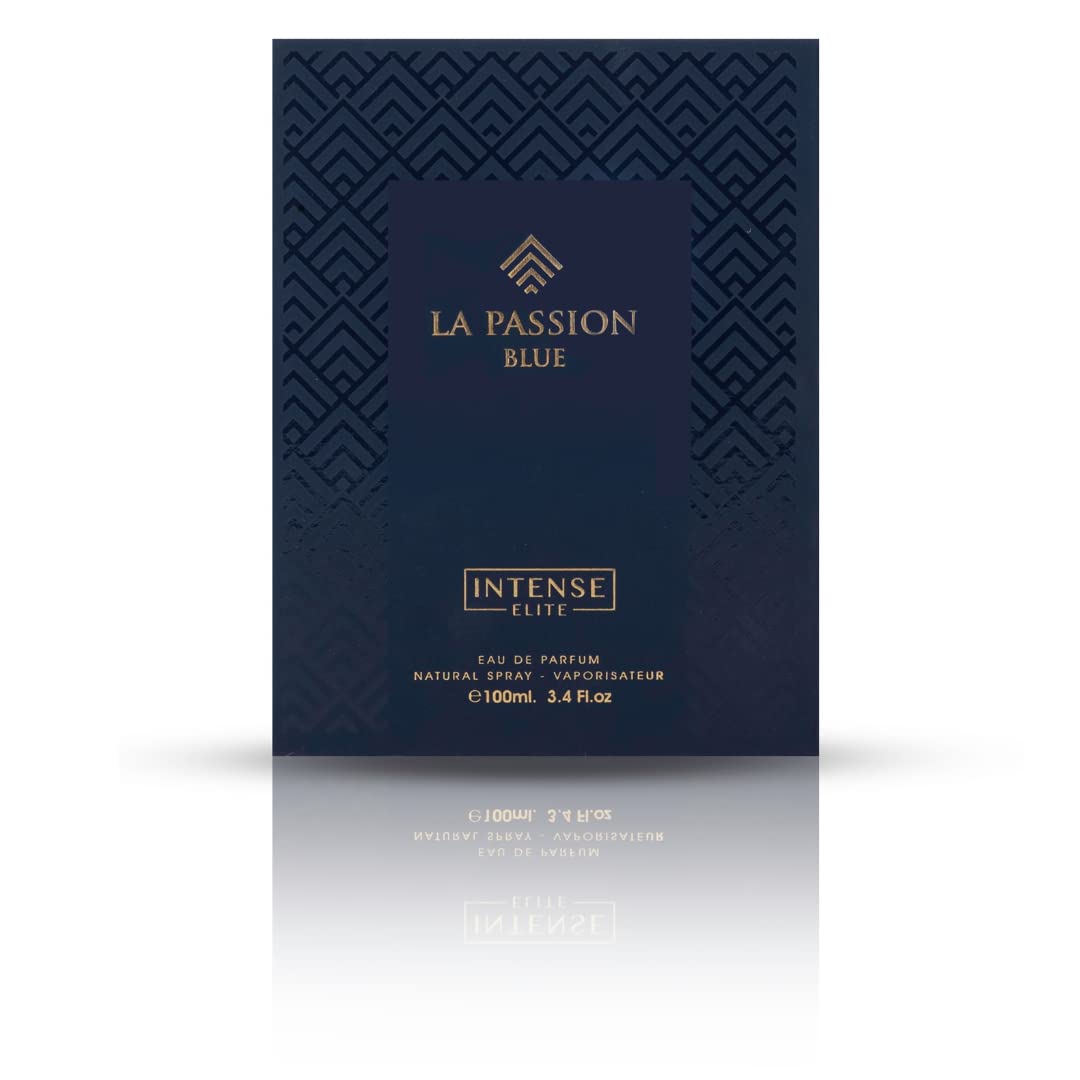 INTENSE ELITE La Passion Arabian Perfume for Men 100ML (3.4Oz) Eau De Parfum Men With Lemon, Grapefruit, Mint & Pink Pepper Notes Long Lasting Perfume