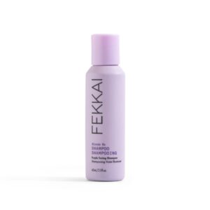 fekkai blonde rx purple shampoo - 2 oz - leaves hair 3x stronger with 67% less breakage - free of sulfates, parabens, phthalates - vegan, cruelty-free