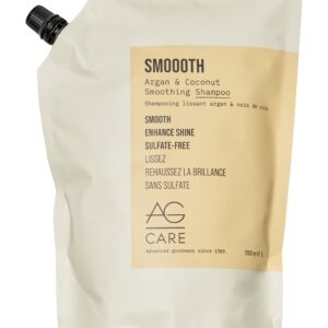 AG Care Smoooth Coconut Smoothing Shampoo, 33.8 Fl Oz