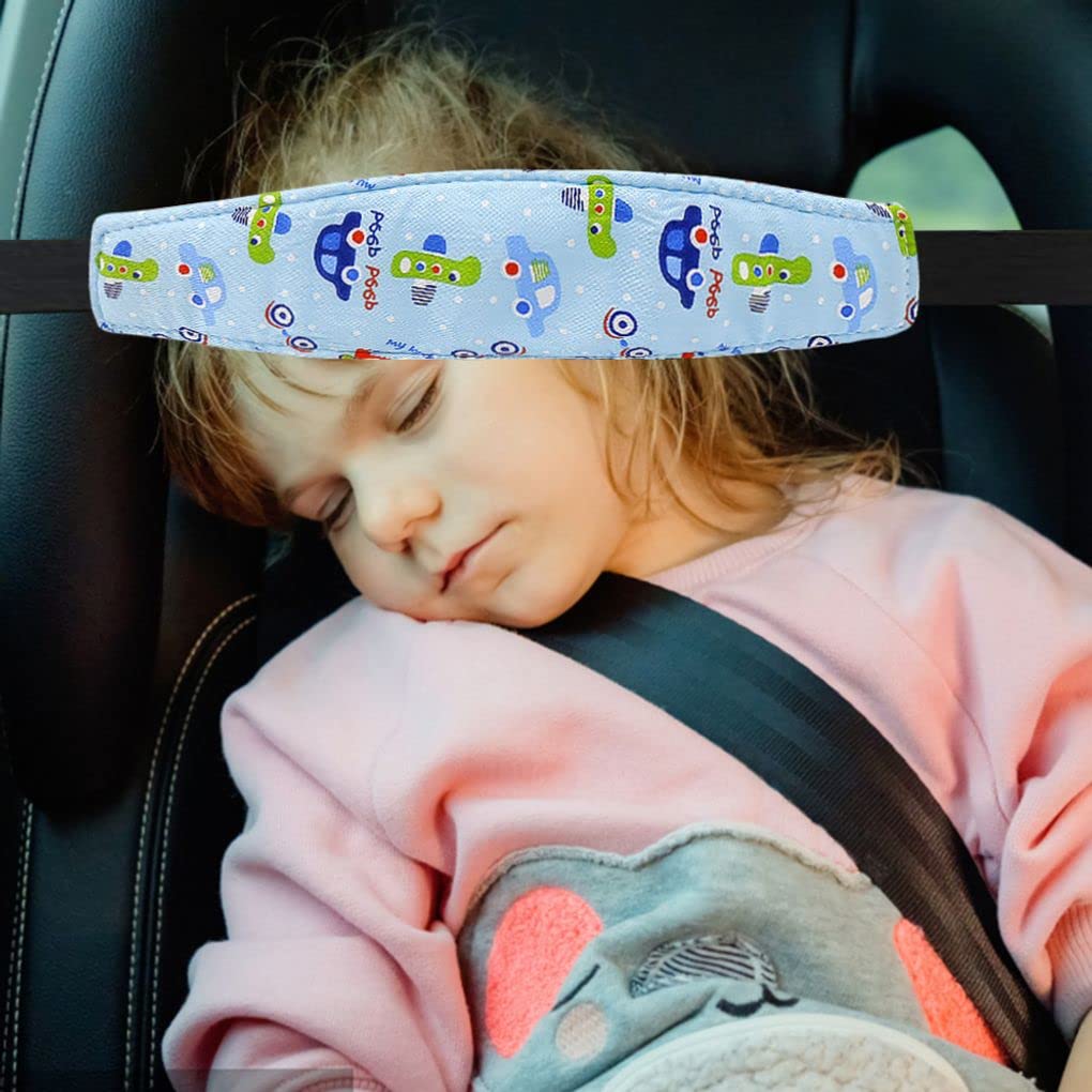 Baby Carseat Head Support, Car Seat Straps Pillow Support Ban, Stroller Neck Relief Strap Headrest, Stroller Carseat Sleeping Baby Carseat Head Support for Toddler Infants Child Children Kids