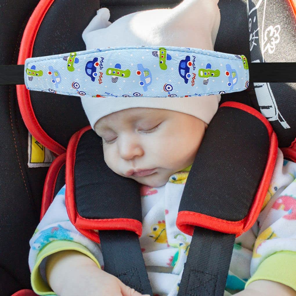 Baby Carseat Head Support, Car Seat Straps Pillow Support Ban, Stroller Neck Relief Strap Headrest, Stroller Carseat Sleeping Baby Carseat Head Support for Toddler Infants Child Children Kids