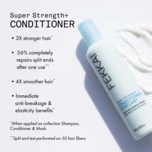 Fekkai Super Strength+ Protein PowerBond Conditioner - For Split Ends & Damaged Hair - 8.5 oz - Bonds, Repairs, and Protects - Free of Sulfates, Parabens, Phthalates - Vegan, Cruelty-Free