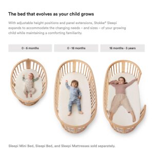 Stokke Sleepi Mesh Liner, White - Breathable 3D Mesh for Safe Sleep - Compatible with Stokke Sleepi Crib/Bed - Machine Washable