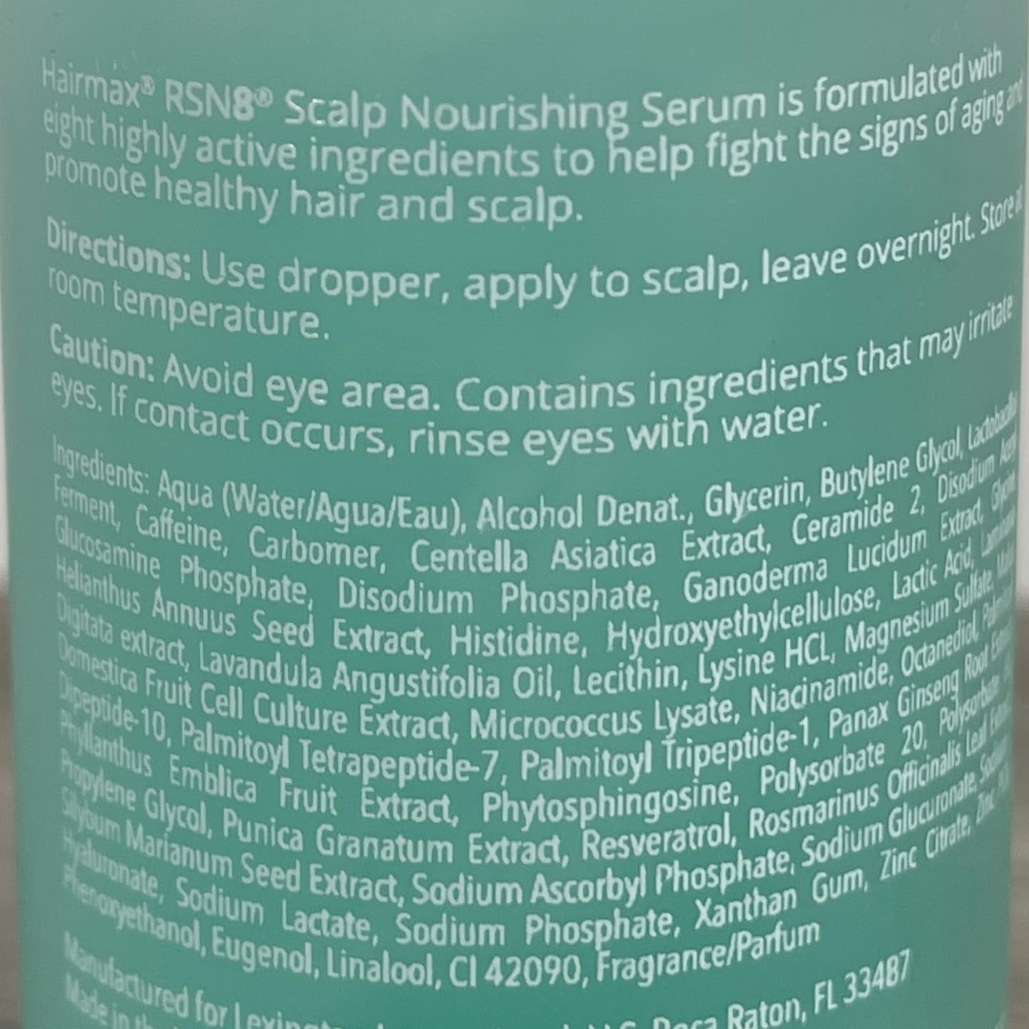 HairMax Hair Treatment Serum, 2 fl. oz, Natural, Drug Free, Supports Healthy Hair and Scalp Nourishing, Helps Fight Signs of Aging, Strengthens Hair