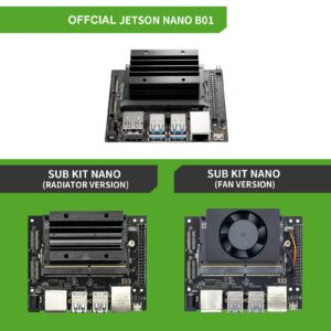 Jetson Nano 4GB RAM 16G eMMC onboard for AI Robotics Machine Learning (Heat Sink Version)