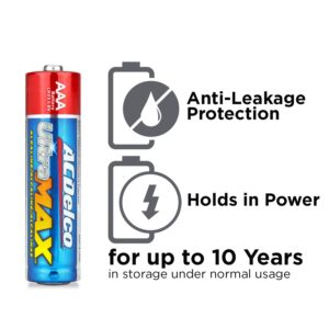 ACDelco 40-Count AA Batteries, Blue & ltraMAX 20-Count AAA Batteries, Alkaline Battery with Advanced Technology, 10-Year Shelf Life, Recloseable Packaging