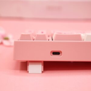 Varmilo Ducky x Miya Mac Pro Sakura R2 White LED 65% Double Shot PBT Mechanical Keyboard (Cherry MX Red)