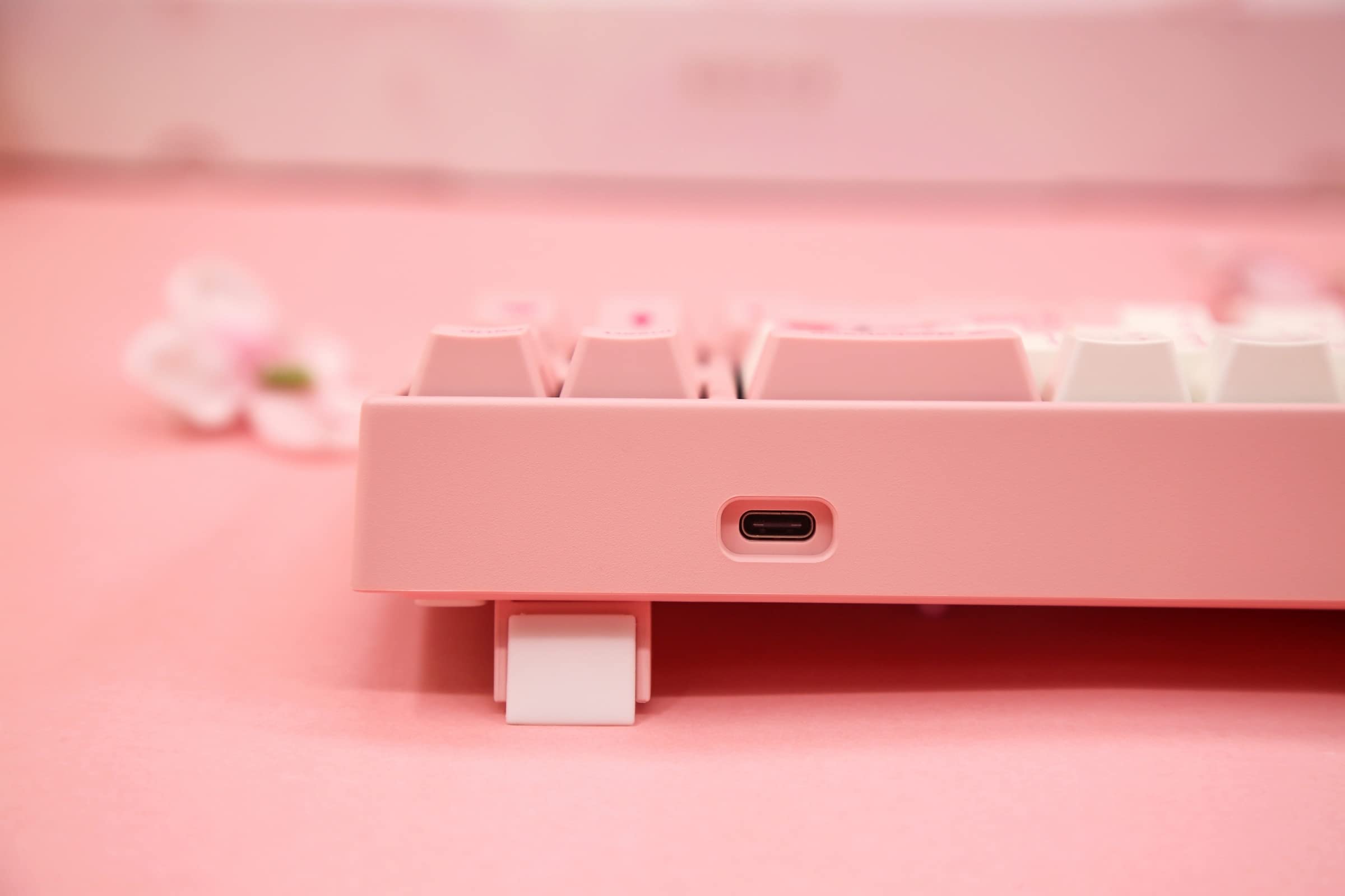 Varmilo Ducky x Miya Mac Pro Sakura R2 White LED 65% Double Shot PBT Mechanical Keyboard (Cherry MX Red)