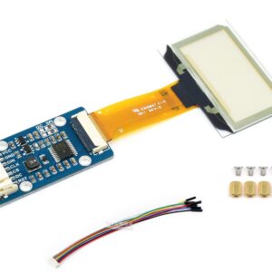 1.51inch Transparent OLED Display Module 128×64 Resolution Light Blue Color Display OLED for Raspberry Pi/Arduino/STM32,Full Viewing Angle,Embedded Independent Driver Chip,SPI/I2C Interfaces