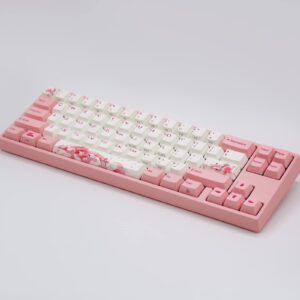 Varmilo Ducky x Miya Mac Pro Sakura R2 White LED 65% Double Shot PBT Mechanical Keyboard (Cherry MX Red)