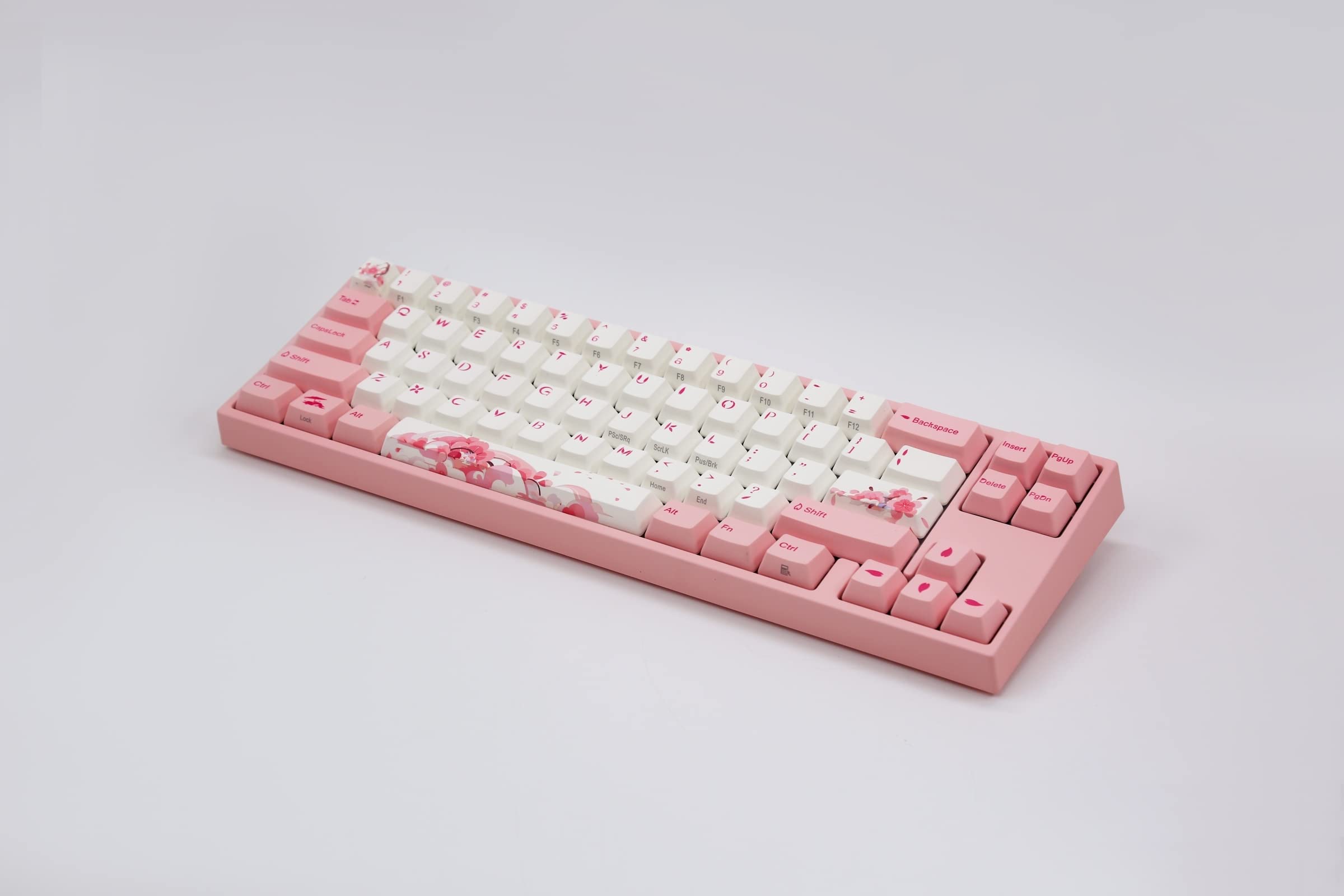 Varmilo Ducky x Miya Mac Pro Sakura R2 White LED 65% Double Shot PBT Mechanical Keyboard (Cherry MX Red)