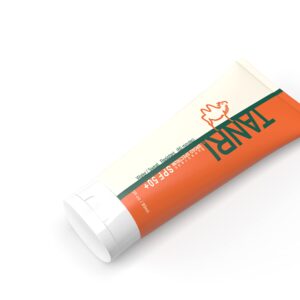 TANRI SPF50+ Reef Safe Sunscreen for Face and Body; Hydrating & Moisturizing Sunscreen Lotion; Water & Sweat Proof; Octinoxate & Oxybenzone Free; Broad Spectrum UVA/UVB Protection; (3 fl. oz.)