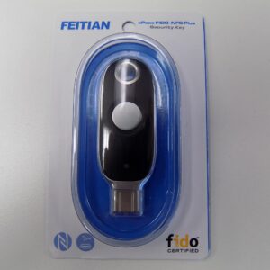 FEITIAN ePass K40 Plus - USB Security Key - Two Factor Authenticator - USB-C with NFC, FIDO U2F + FIDO2, PIV - Help Prevent Account Takeovers with Multi-Factor Authentication