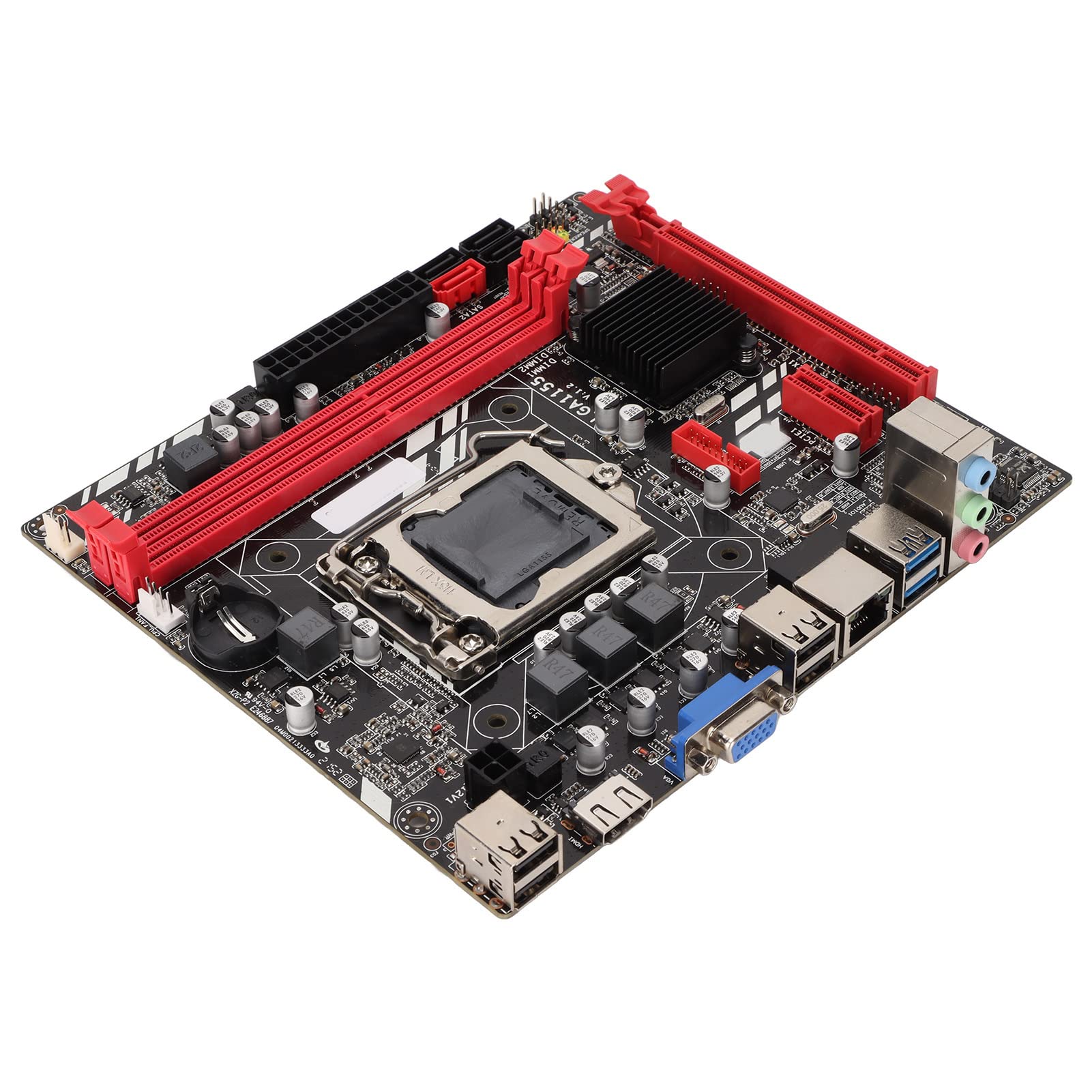 DDR3 Motherboard, Computer Motherboard Support 1155 Pins I3 I5 I7 Processor 2 DDR3 Interface, High Speed Network Stable Power Gaming Motherboard…