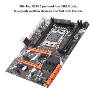 X99 LGA2011-3 DDR4 Computer Motherboard Mainboard, LGA2011 V3 Gaming Motherboard with NVME M.2, Four Channels DDR4 ECC/REG i7 Processor