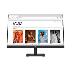 hp v24i g5 computer pc monitor 24 inch full hd ips 60hz 5ms 250 nits brightness amd freesync anti-glare low blue light hdmi displayport black 65p58aa