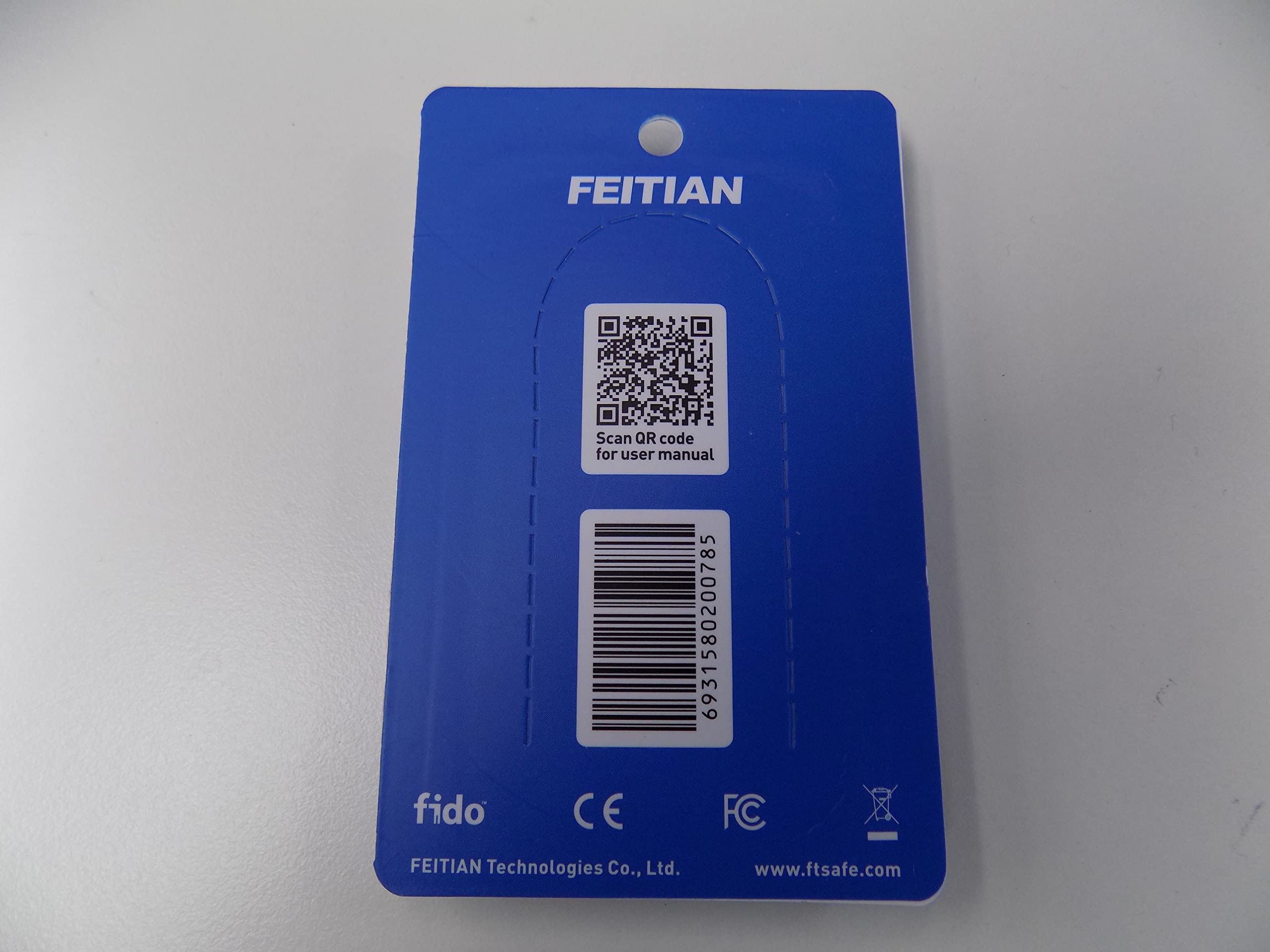 FEITIAN ePass K40 Plus - USB Security Key - Two Factor Authenticator - USB-C with NFC, FIDO U2F + FIDO2, PIV - Help Prevent Account Takeovers with Multi-Factor Authentication