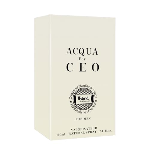 Hybrid & Company Acqua for Ceo Men’s Classic Scent Spray Eau De Perfume Toilette 100 ML