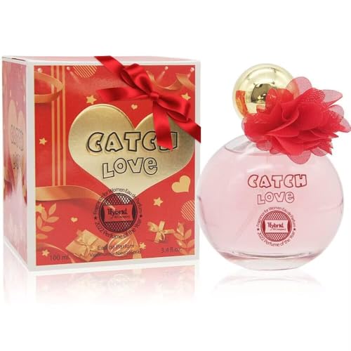 Hybrid & Company Catch Love Women Romantic and Sensual Perfume Eau de Parfum 3.4 Fl oz