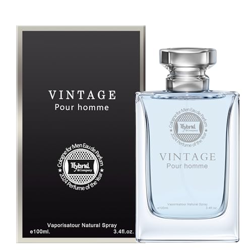 Hybrid & Company Vintage Pour homme Men’s Classic Scent Perfume Eau De Toilette Spray 100 ML