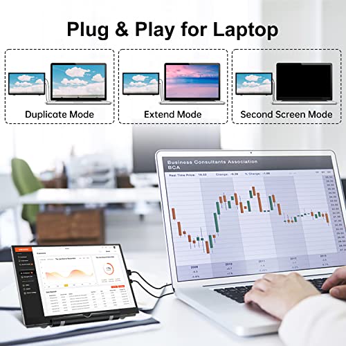 HAMTYSAN Raspberry Pi Screen, 7 Inch Portable Monitor External Display 800x480 IPS Screen Small HDMI Monitor for Raspberry Pi 400/4/3/2/Zero/B/B+ Jetson Nano Win11/10/8/7 (Non-Touch)