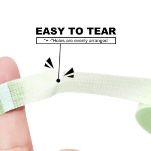 GEMERRY 6 Rolls Lash Tape Pink Green Adhesive Fabric Lash Tape for Eyelash Extensions Breathable Micropore Fabric Lash Extension Tape for Individual Eyelash Extensios Tools (3pcs Pink + 3pcs Green)