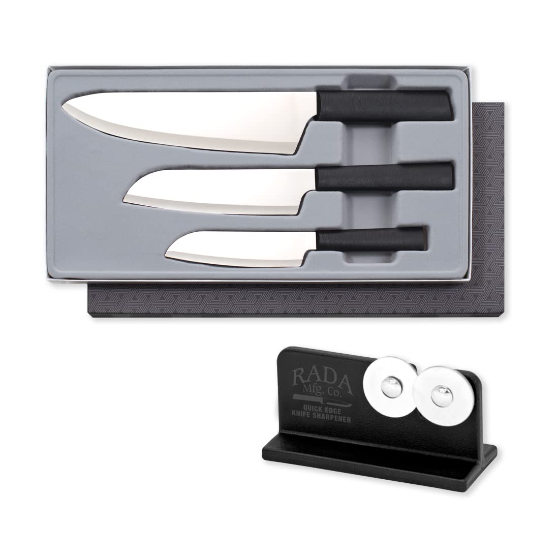 RADA 3-Piece Large Knife Set With Knife Sharpener