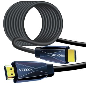 veecoh 4k hdmi cables 66ft/20m,high speed hdmi cables 2.0,highwings hdr 4k@60hz 1080p@120hz,hdmi cord support 3d,hd,arc,cec,hdcp 2.2,compatible with ps5 ps4/xbox one/hdtv/blu-ray