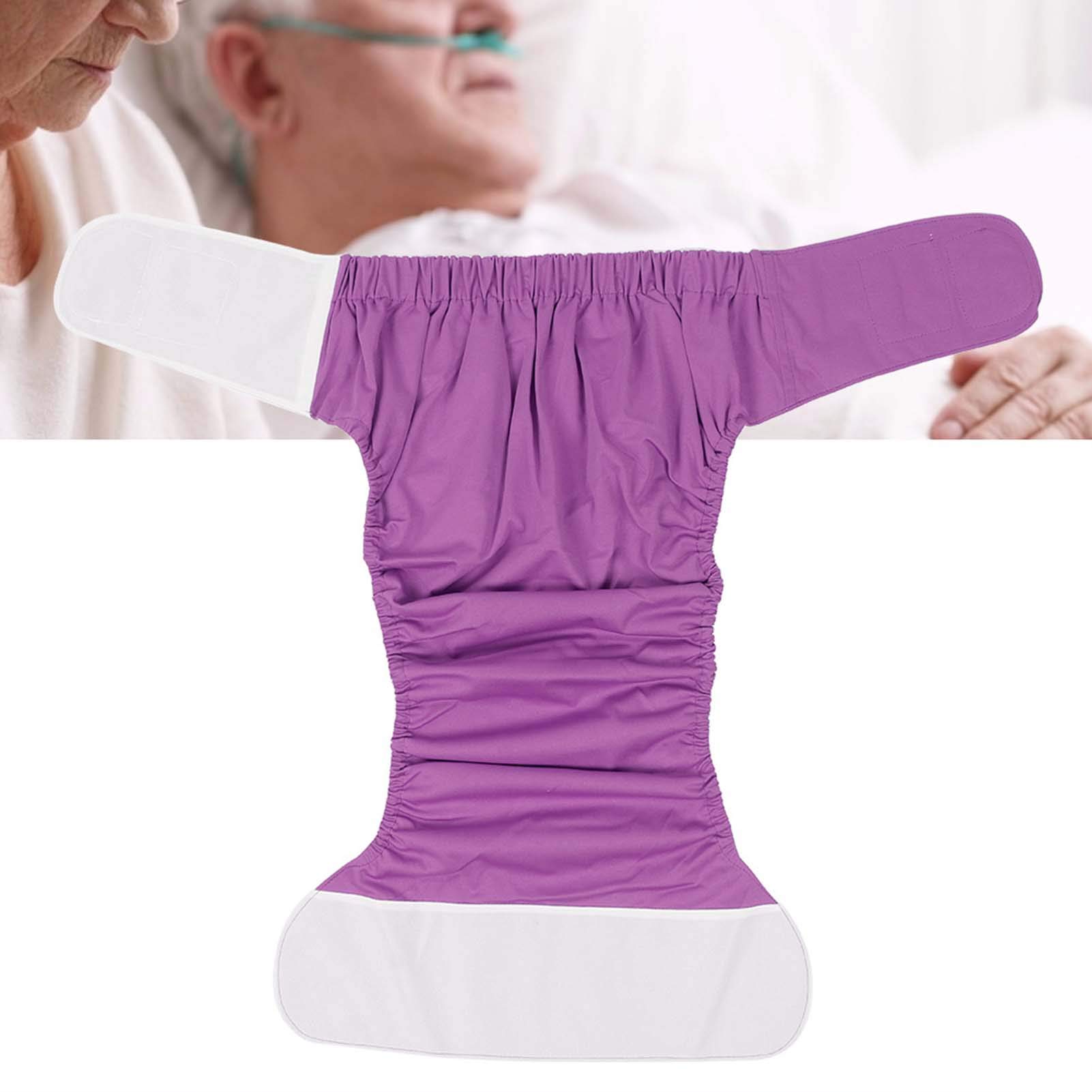 Joyzan Adult Cloth Diaper, Reusable Washable Nappy Cover Men Incontinence Care Leak Proof Pant Waterproof Adjustable Underwear Breathable Wrap Protection Disability Seniors Elderly Women Patients Teen