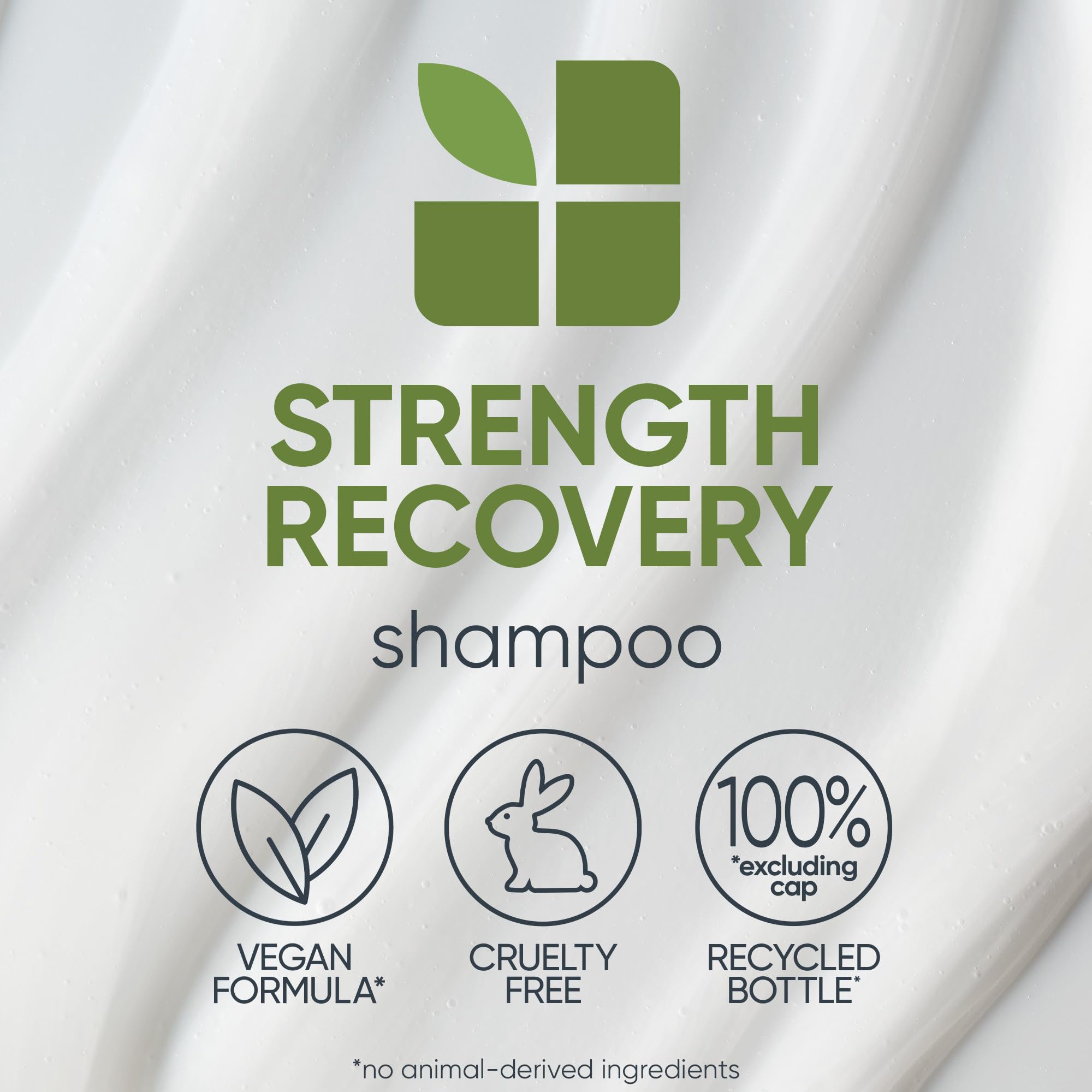 Biolage Strength Recovery Shampoo | Gently Cleanses & Reduces Breakage | For All Damaged & Sensitized Hair | Vegan | Cruelty-Free | Strengthening Shampoo | Infused with Vegan Squalane | 13.5 Fl. Oz