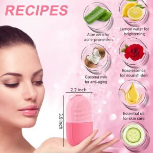 MYSEXY Ice Roller for Face & Eye, Beauty Facial Ice Rollers Ice Holder Mold Face Puffiness Relief Massage Skin Care Tools for Brighten Lubricate Shrink Pores Remove Fine Lines (Pink)